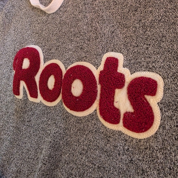 Genuine ROOTS Cabin Hoodie Sweatshirt Heather Grey Womens Medium - Picture 4 of 6